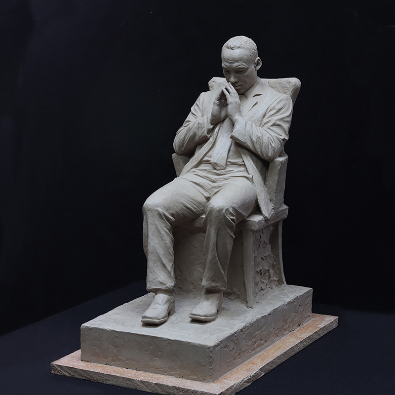 Martin Luther King, Jr., The Night Before The 'I Had A Dream' Speech
by Michael Aaron Hall, NSS
Resin
18.5