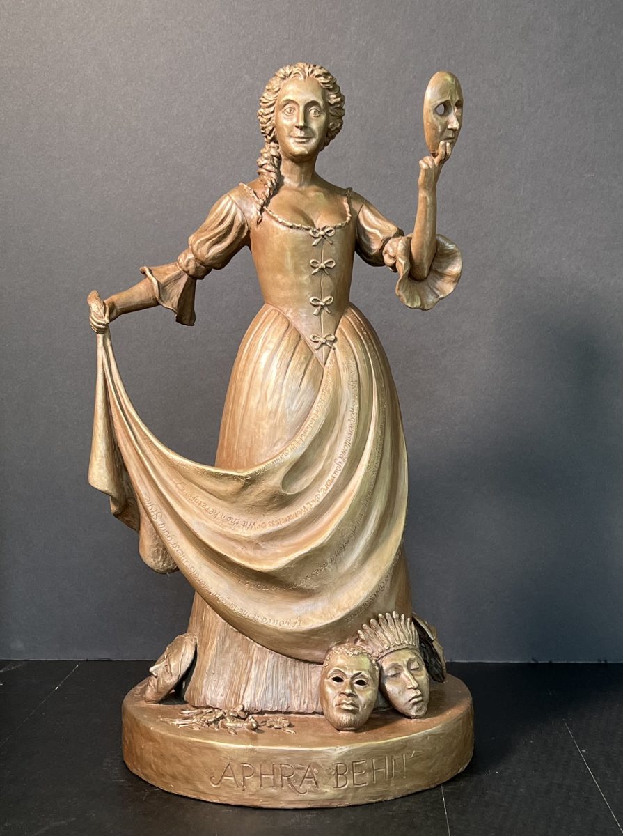 Maquette of Aphra Behn
by Meredith Bergmann
