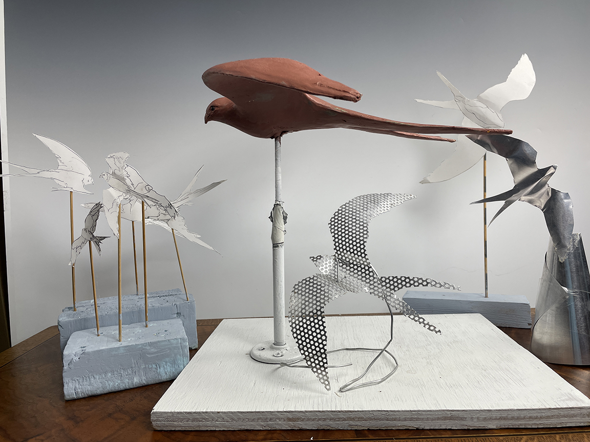 Maquette Studies for Swallow Tail Kite by Cathy Ferrell